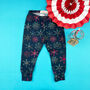 Organic Christmas Snowflake Leggings, thumbnail 3 of 3
