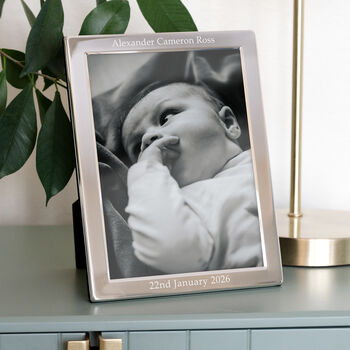 Personalised Silver Plated Portrait Photo Frame, 8 of 12