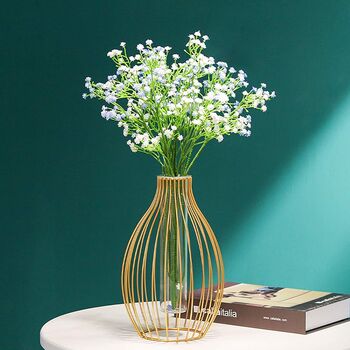 Metal Frame Lantern Shape Flower And Hydroponic Vase, 5 of 6
