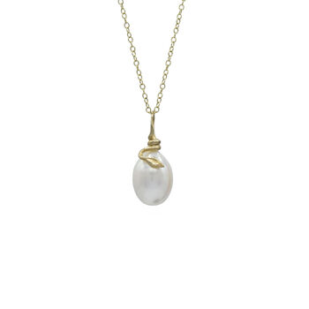 Pearl And Snake Necklace, 2 of 8