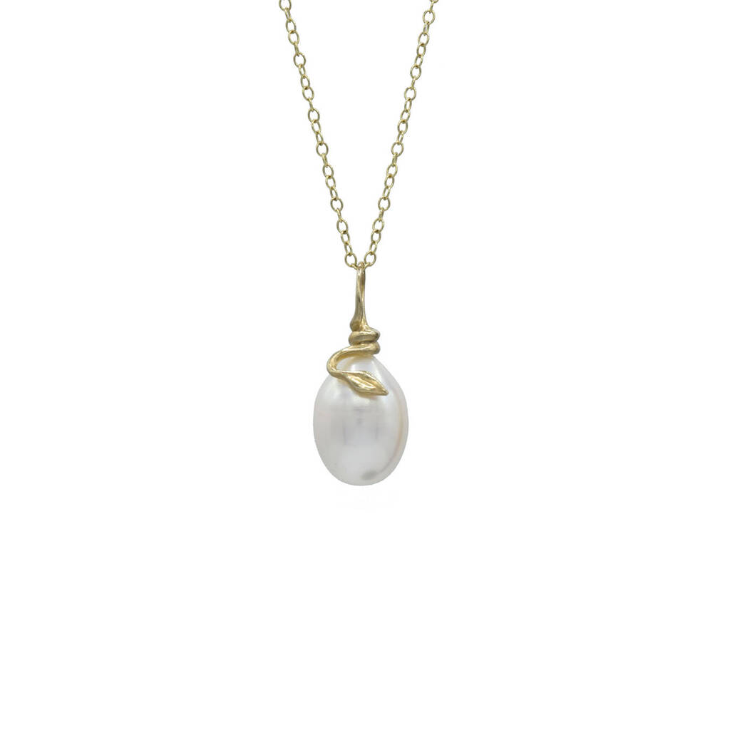 Pearl And Snake Necklace By Birgit Axters Jewellery
