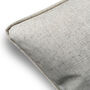 Luxury Heavy Linen Blend Cushion, Beige Natural Linen Colour, thumbnail 6 of 7