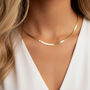 Women’s Herringbone Chain Necklace In 18k Gold, thumbnail 1 of 4