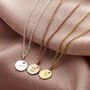 Zodiac Disc Charm Birthstone Necklace, thumbnail 1 of 8