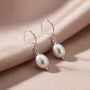 Freshwater Pearl Drop Wedding Earrings Handmade Bridal Jewelry Gold Filled Or Sterling Silver, thumbnail 2 of 9
