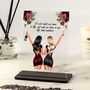 Personalised Floral Best Friends Illustration Plaque, thumbnail 1 of 4