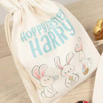 Personalised Hoppy Easter Gift Bag, 3 of 3