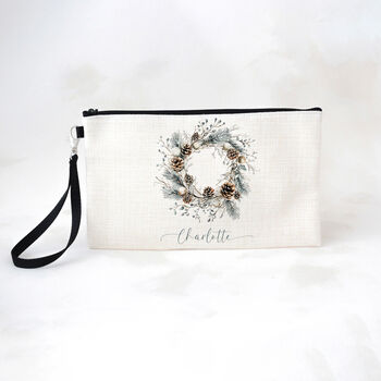 Personalised Make Up Accessory Bag, Compact, Stylish Gift For Her And Teachers, Removable Wrist Strap, Christmas Gift, 7 of 8
