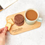 Personalised Wooden Tea And Biscuits Tray, thumbnail 9 of 9