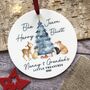 Personalised Grandparents Woodland Animals Bauble, thumbnail 1 of 3