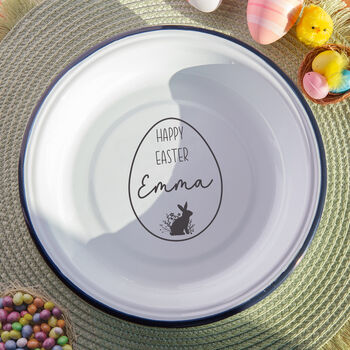 Personalised Easter Enamel Snack Bowl, 2 of 4