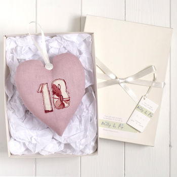 Personalised Number Heart Birthday Or Anniversary Gift, 11 of 12