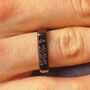 Black Personalised Signet Ring, thumbnail 3 of 4
