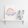 Unframed Set, Cute Cloud, Sun, Rainbow Kids Prints Gift, thumbnail 2 of 3