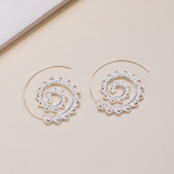 Boho Spiral Vintage Earrings, 3 of 6