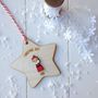 Personalised Father Christmas Tree Decoration, thumbnail 2 of 5