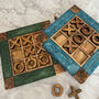 Couples Inititals Customised Noughts And Crosses, Wood Resin Tic Tac Toe, thumbnail 10 of 11