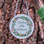 Personalised Christmas At The Surnames Hanging Metal Sign, thumbnail 1 of 2