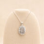 Personalised Sterling Silver Forget Me Not Flower Photo Locket Necklace, thumbnail 5 of 10