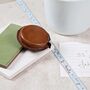 Monogram Leather Tape Measure, 3rd Anniversary Gift, thumbnail 6 of 8