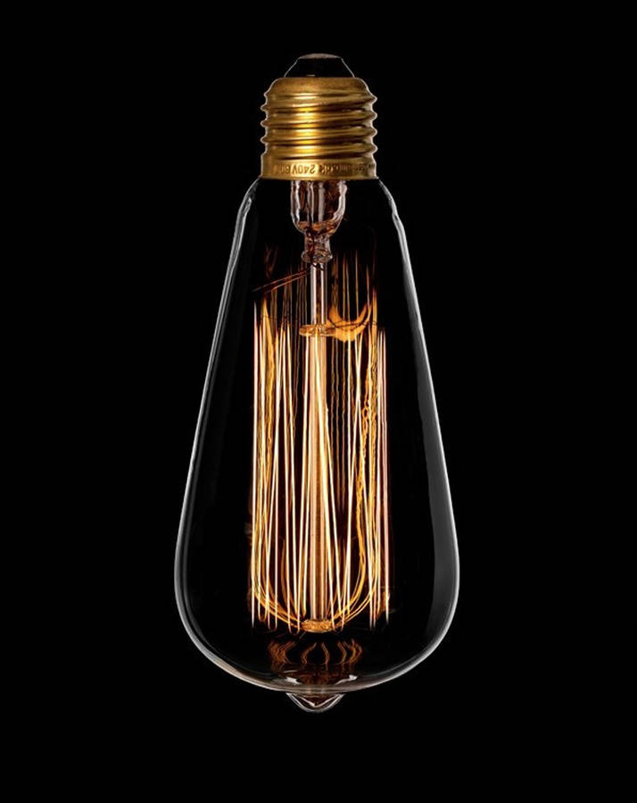 teardrop filament bulb e27 40 w by layertree