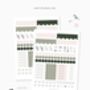 2026 Sage Green Week To View Personalised A5 Diary, thumbnail 9 of 10