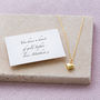 Personalised Mother's Day Heart Of Gold Plated Necklace, thumbnail 2 of 2