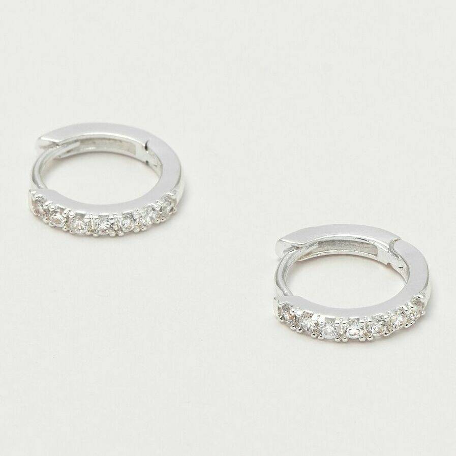 Small cz hoop earrings Outlet