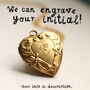Art Nouveau Botanical Heart Personalised Locket, thumbnail 3 of 11