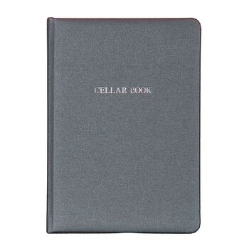 Personalised Luxury Buckram Wine Cellar Book, 6 of 11