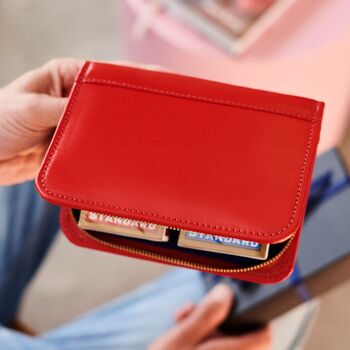 Personalised Leather Playing Card Holder And Uno Set, 4 of 6