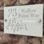Personalised Floral Design House Sign Acrylic, thumbnail 4 of 5
