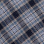 Women's Luxury Cotton Wool Blend Blue Check Pyjamas, thumbnail 3 of 3