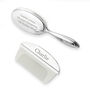 Personalised Classic Silver Plated Brush And Comb Set, thumbnail 8 of 8
