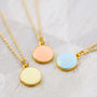 Colourful Enamel Coin Necklace, thumbnail 1 of 3