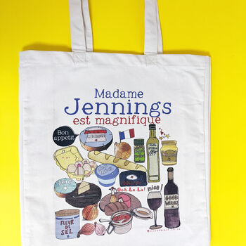 Personalised French Teacher Bag, 9 of 12