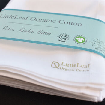 Organic Cotton Hankies Set Of Three In A Fabric Bag, 11 of 11