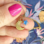 Moon And Birthstone Star Charm Necklace, thumbnail 1 of 8
