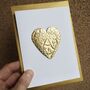 Personalised Gold Foil Initial Letter Birthday Card, thumbnail 1 of 4