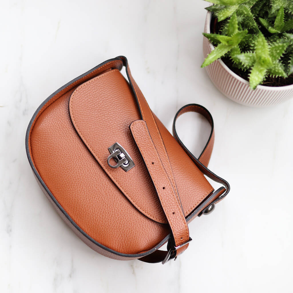 tan cross body handbag