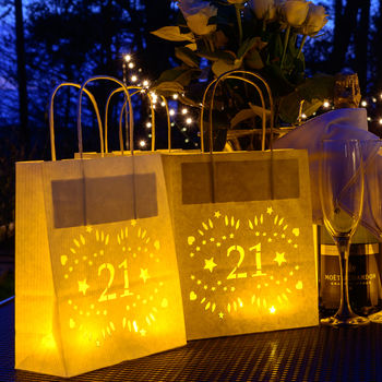 21st Birthday, Party Decoration Lantern Bag, 3 of 5