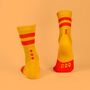 Orange Stripe Socks, thumbnail 1 of 4