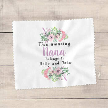 Personalised This Amazing Nan Belongs To Glasses Cloth, 2 of 4