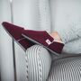 Women's Closed Back Slippers In Berry, thumbnail 1 of 11