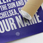 Chelsea 'Blue Is The Colour' Football Song Print, thumbnail 3 of 3