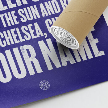 Chelsea 'Blue Is The Colour' Football Song Print, 3 of 3