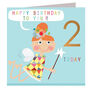 Copper Foiled Fairy 2nd Birthday Card, thumbnail 3 of 6