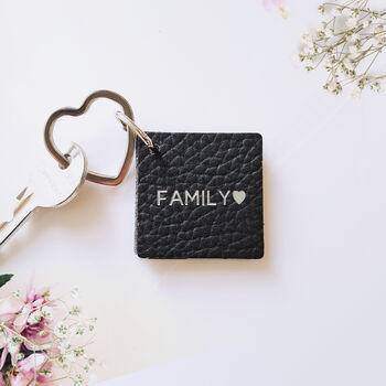 Personalised Multi Photo Flip Leather Keyring, 5 of 10