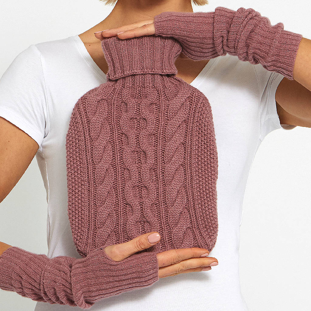 cashmere hot water bottle cover by ekotree | notonthehighstreet.com