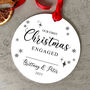 Personalised Our First Christmas Engaged Bauble, thumbnail 1 of 2